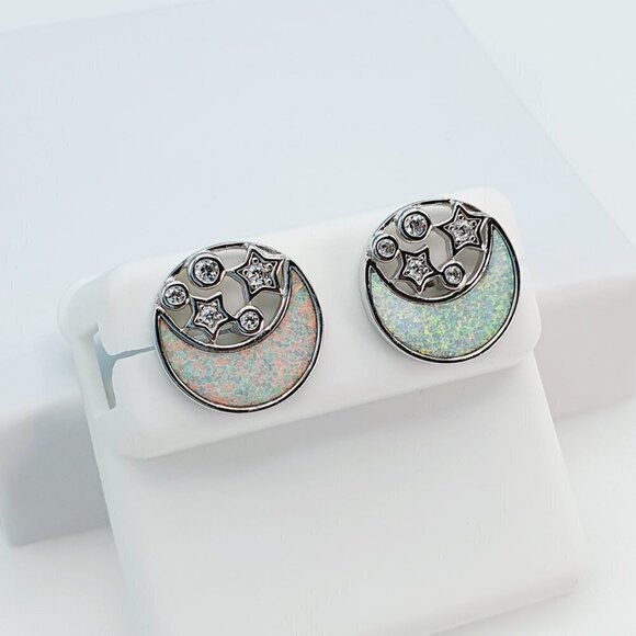 925 Sterling Silver Cubic Zirconia Earrings, U19254795 - Picture 3 of 11